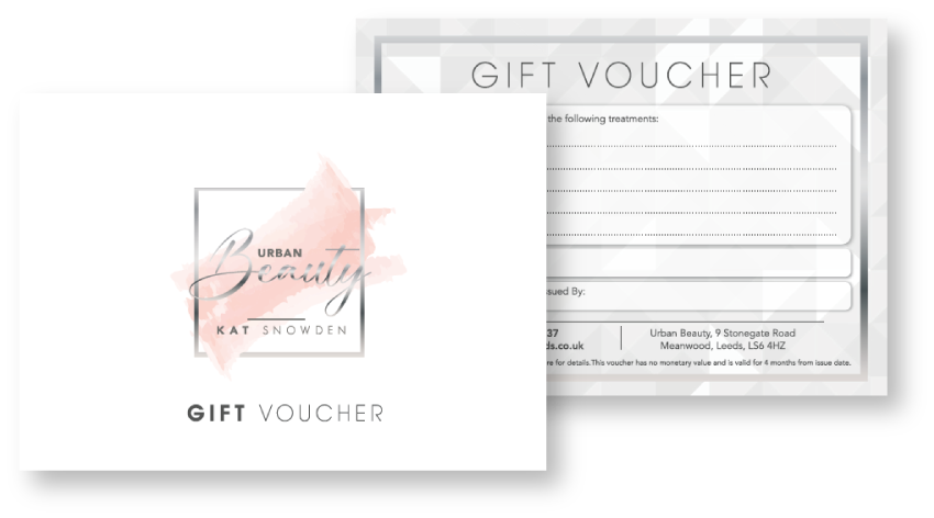 Urban Beauty Leeds for the perfect beauty gift vouchers